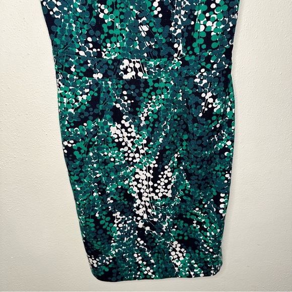 Boden Textured Martha Shealth Teal Multicolored Dress Size 6 - Picture 4 of 11